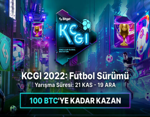Bitget, 100 BTC Ödül Havuzlu KCGI 2022: Futbol Yarışmasını Başlatıyor